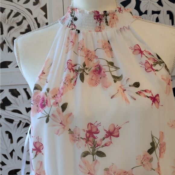 White House Black Market Elegant Floral Dress NWT Sz 10 - Picture 2 of 7